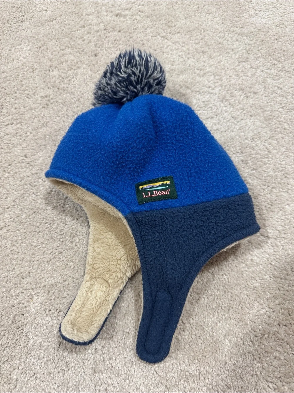 LL Bean Infants' and Toddlers' Mountain Classic Fleece Hat and Mittens 6-12M